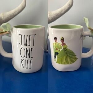 Rae Dunn Disney The Princess and the Frog Tiana Just One Kiss Double Sided Mug